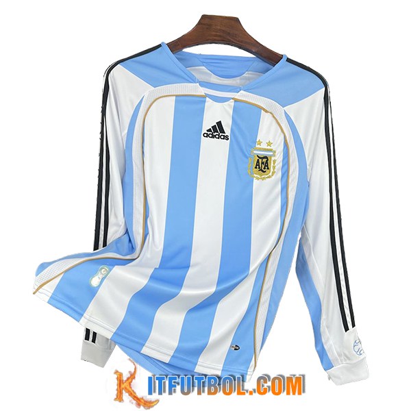 Camisetas De Futbol Argentina Retro Primera Manga Largas 2006/2007