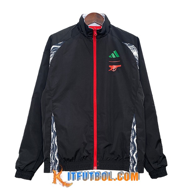 Rompevientos Arsenal Negro 2024/2025 -02
