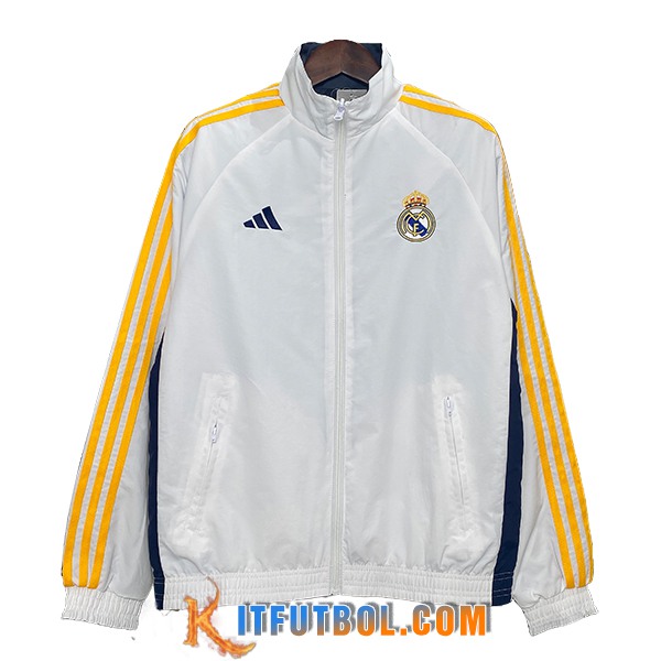 Rompevientos Real Madrid Blanco/Amarillo/Azul 2024/2025
