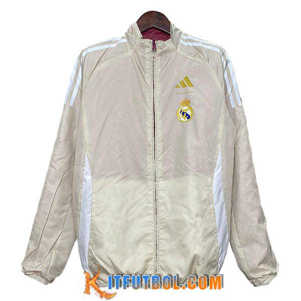 Rompevientos Real Madrid Beige/Blanco 2024/2025