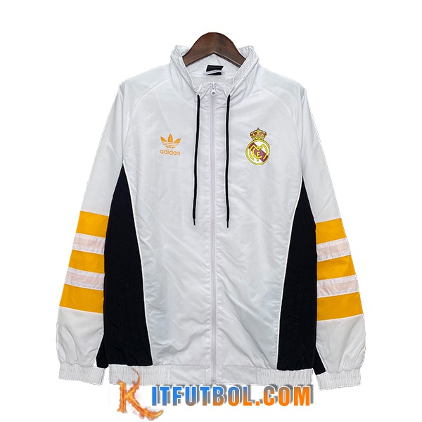 Rompevientos Real Madrid Blanco/Amarillo/Negro 2024/2025