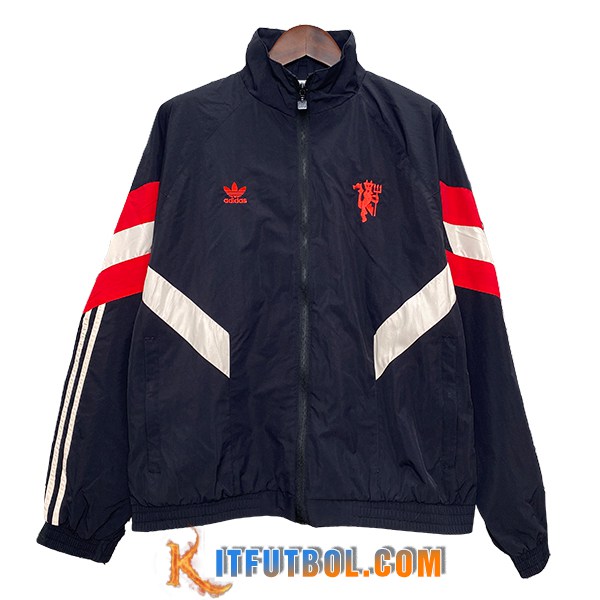 Rompevientos Manchester United Negro/Rojo/Blanco 2024/2025