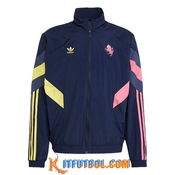 Rompevientos Juventus Violeta/Amarillo/Rosa 2024/2025