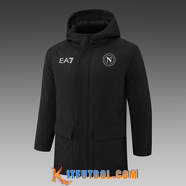 Chandal Plumas Con Capucha SSC Napoli Negro 2024/2025