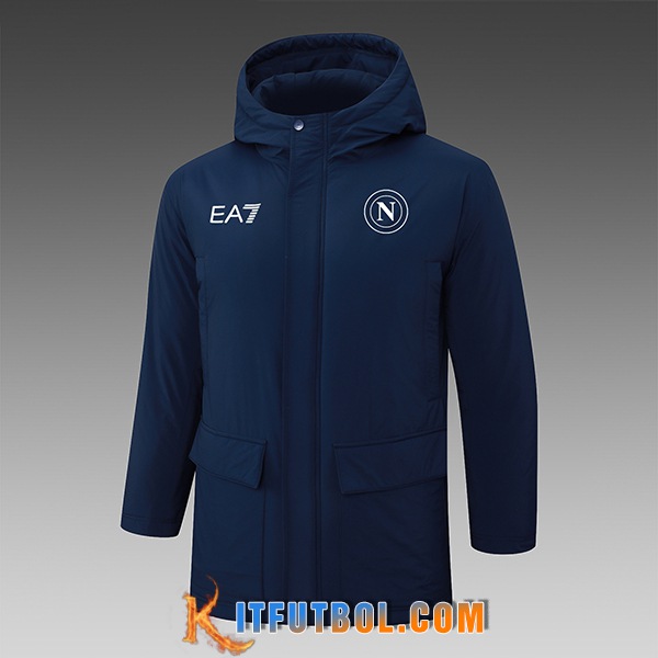 Chandal Plumas Con Capucha SSC Napoli azul real 2024/2025
