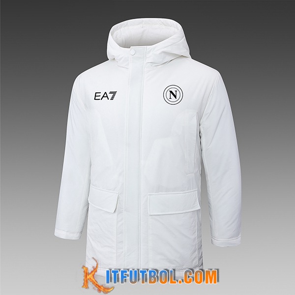 Chandal Plumas Con Capucha SSC Napoli Blanco 2024/2025