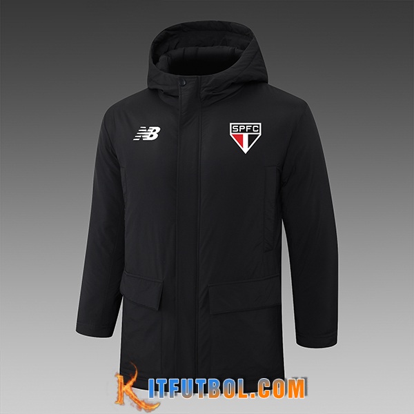 Chandal Plumas Con Capucha Sao Paulo FC Negro 2024/2025