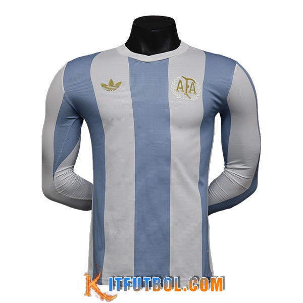 Camiseta Equipo Nacional Argentina Manga Largas Adidas 50th Anniversary Edition 2024/2025