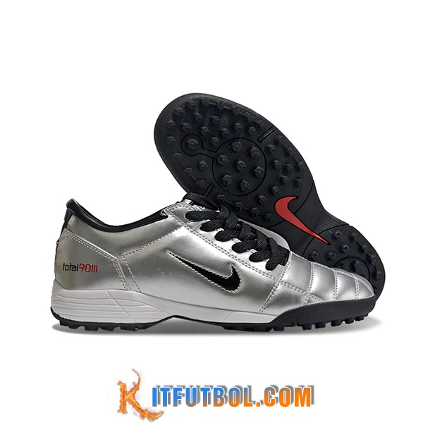 Nike Botas De Fútbol T90 TF Gris/Negro