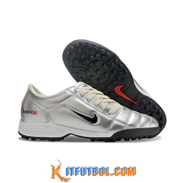 Nike Botas De Fútbol T90 TF Gris/Negro -02