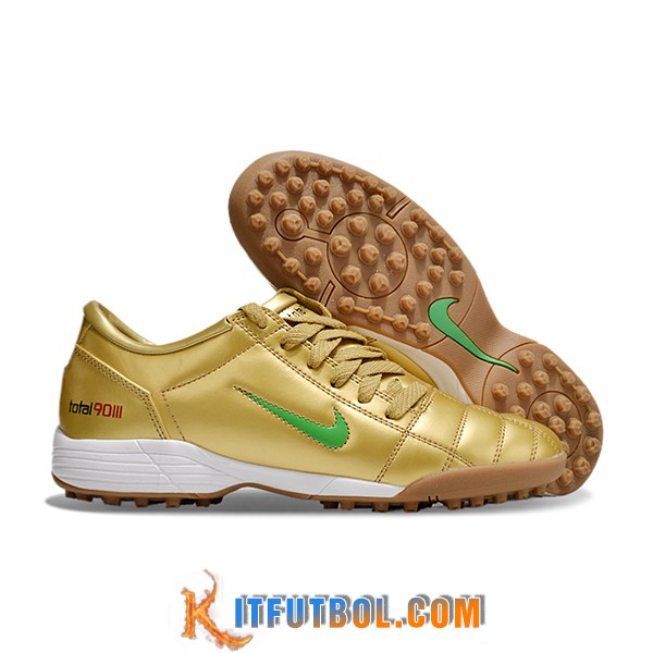 Nike Botas De Fútbol T90 TF Amarillo/Verde