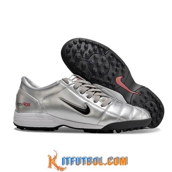 Nike Botas De Fútbol T90 TF Gris/Negro -03
