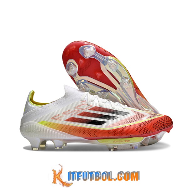 Adidas Botas De Fútbol F50+.1 FG Blanco/Rojo