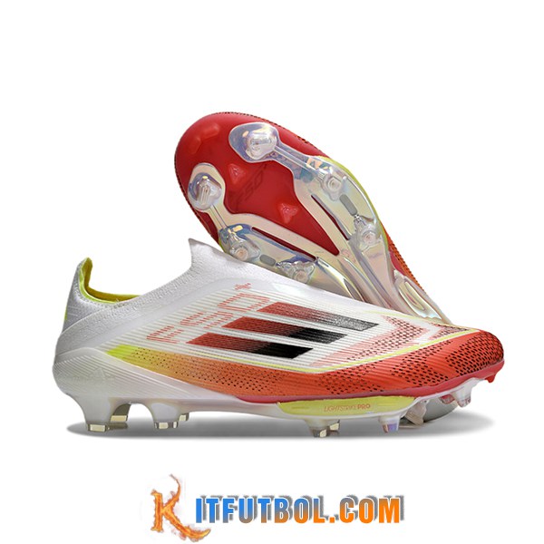 Adidas Botas De Fútbol F50+ FG Blanco/Rojo
