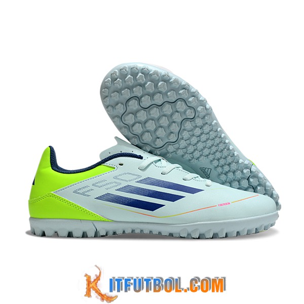 Adidas Botas De Fútbol F50 CLUB TF Azul/Verde