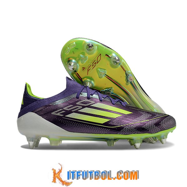 Adidas Botas De Fútbol F50 Elite SG Verde/Violeta
