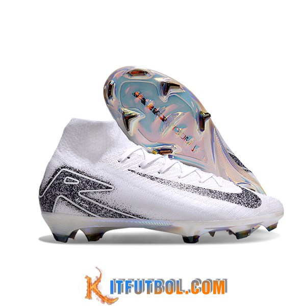 Nike Botas De Fútbol Air Zoom Mercurial Superfly IIX Elite FG Blanco/Negro