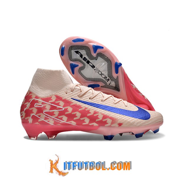 Nike Botas De Fútbol Air Zoom Mercurial Superfly IIX Elite FG Rosa/Rojo/Azul