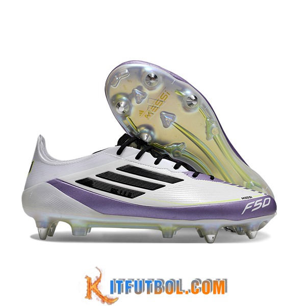 Nike Botas De Fútbol F50 ELITE SG Blanco/Pourpr/Negro