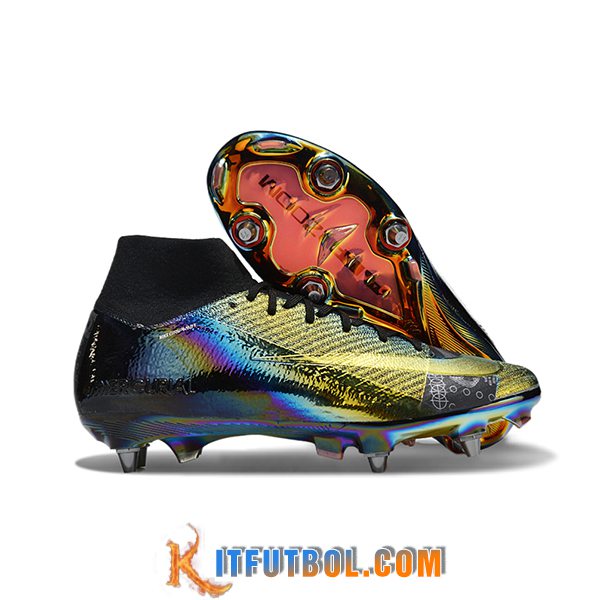 Nike Botas De Fútbol Air Zoom Mercurial Superfly IIX Elite SG Negro/Amarillo