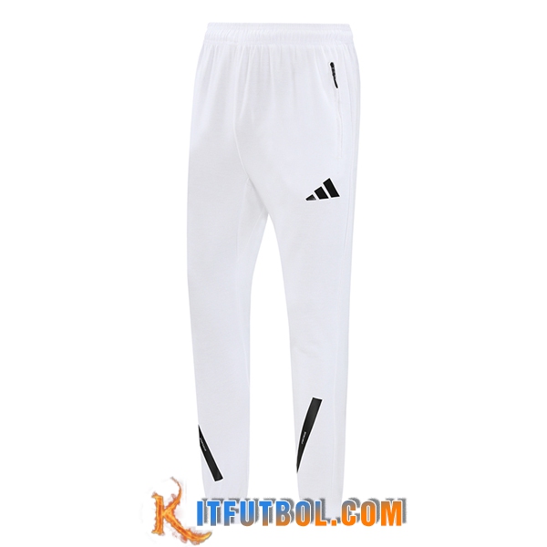 Pantalon Entrenamiento Adidas Blanco/Negro 2024/2025