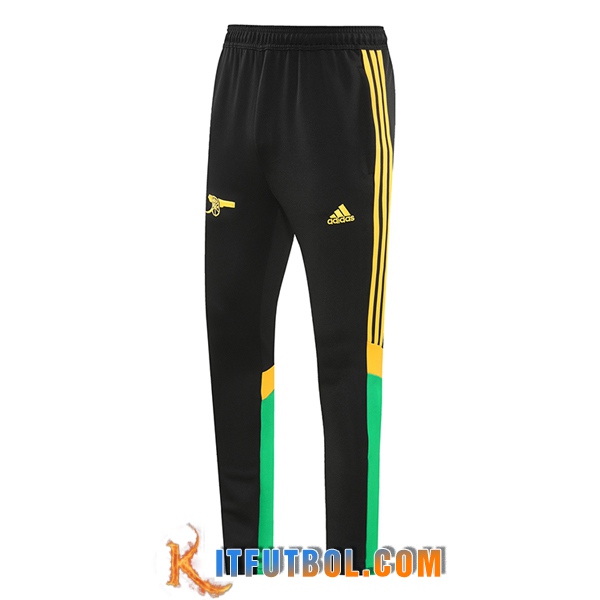 Pantalon Entrenamiento Arsenal Negro/Verde/Amarillo 2024/2025