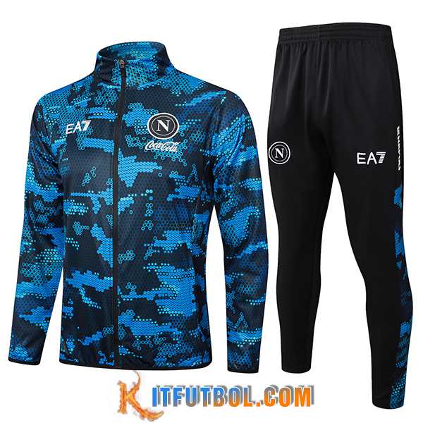Chandal Equipos De Futbol Chaquetas SSC Napoli Azul Oscuro 2024/2025