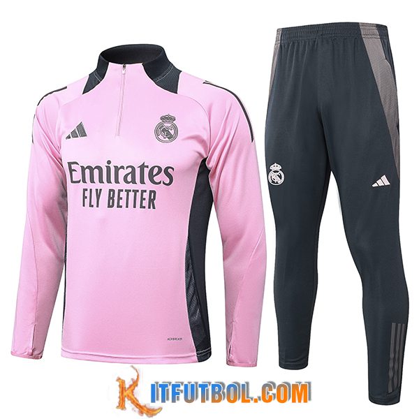 Chandal Equipos De Futbol Real Madrid Rosa/Gris 2024/2025 -04