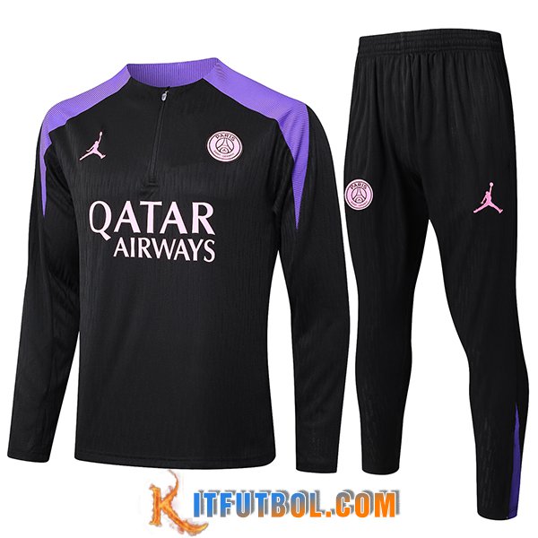 Chandal Equipos De Futbol PSG Negro/Violeta 2024/2025 -03