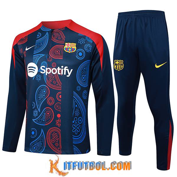 Chandal Equipos De Futbol FC Barcelona Azul/Rojo 2024/2025 -03