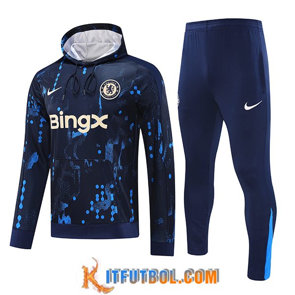 Chaqueta Con Capucha Chandal FC Chelse Azul Oscuro 2024/2025