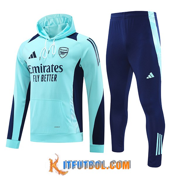 Chaqueta Con Capucha Chandal Arsenal Azul 2024/2025