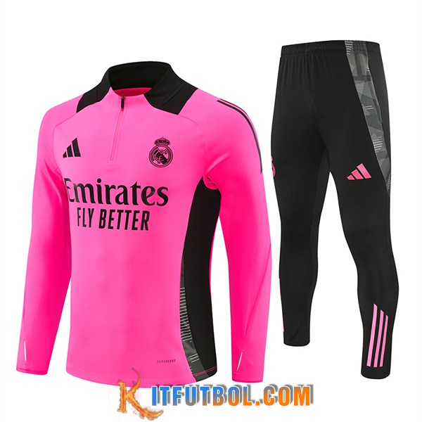 Chandal Equipos De Futbol Real Madrid Rosa/Negro 2024/2025