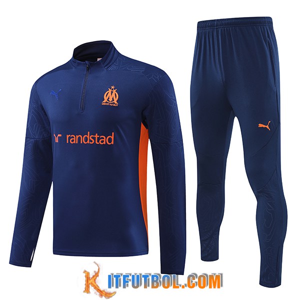 Chandal Equipos De Futbol Marsella Azul/Naranja 2024/2025 -02