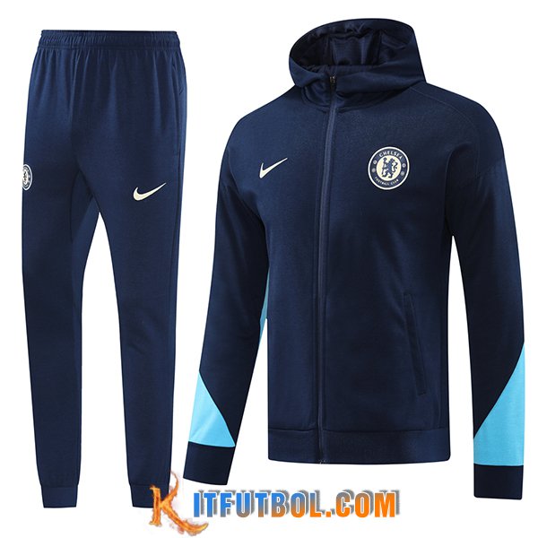 Chaqueta Con Capucha Chandal Rompevientos Chaqueta Chelsea azul real 2024/2025