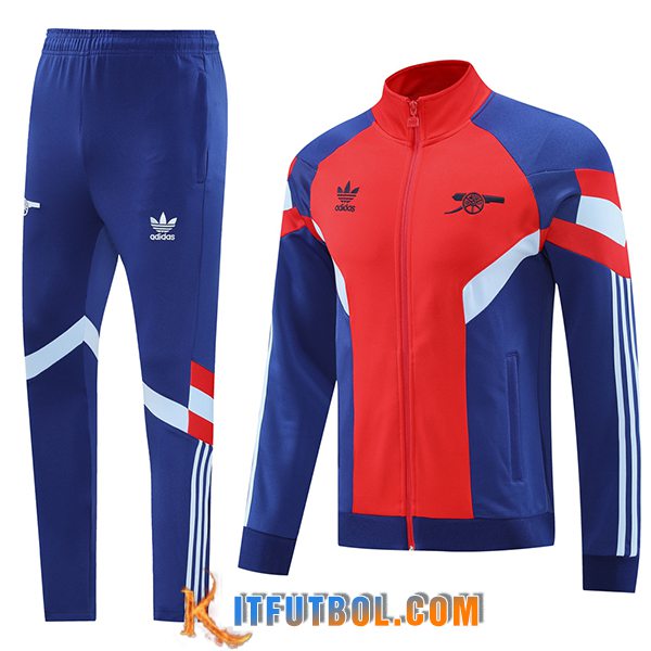 Chandal Equipos De Futbol Chaquetas Arsenal Azul/Rojo 2024/2025
