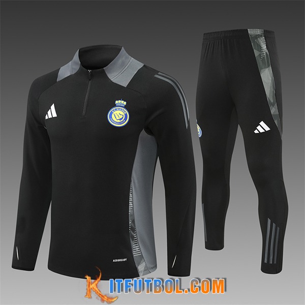 Chandal Equipos De Futbol Al-Nassr Ninos Negro/Gris 2024/2025