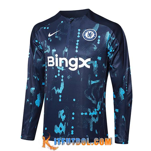 Sudadera De Entrenamiento FC Chelsea Azul Oscuro 2024/2025