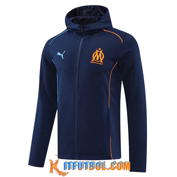 Chaqueta Con Capucha Marsella azul real 2024/2025