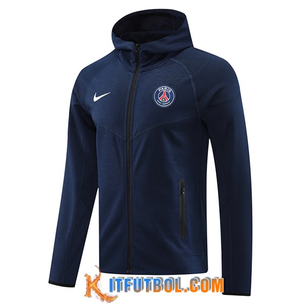 Chaqueta Con Capucha PSG azul real 2024/2025