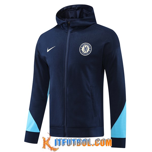 Chaqueta Con Capucha FC Chelsea azul real 2024/2025