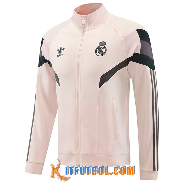 Chaquetas Futbol Real Madrid Rosa/Negro/Gris 2024/2025
