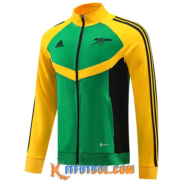 Chaquetas Futbol Arsenal Verde/Amarillo/Negro 2024/2025