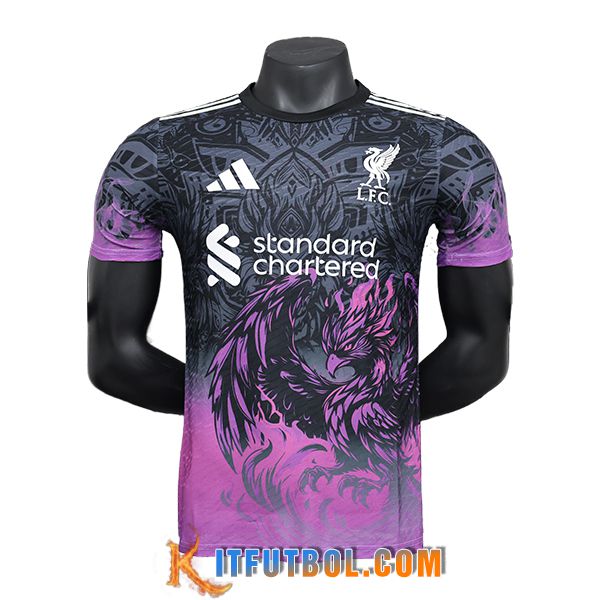 Camisetas De Futbol FC Liverpool Special Edition Negro/Violeta 2024/2025