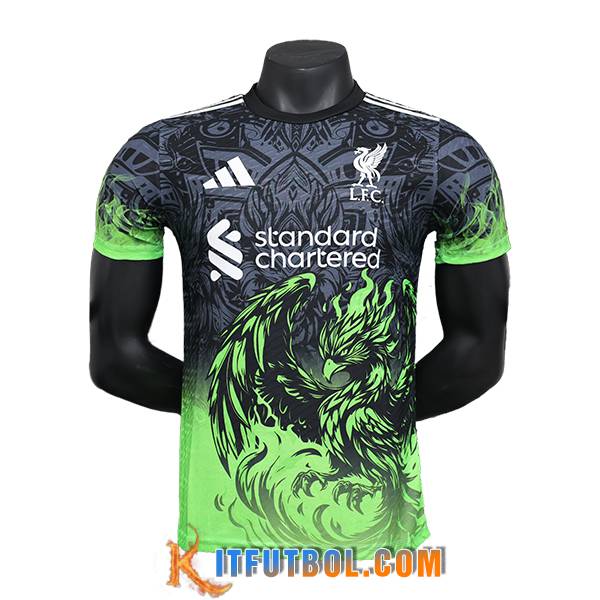 Camisetas De Futbol FC Liverpool Special Edition Negro/Verde 2024/2025
