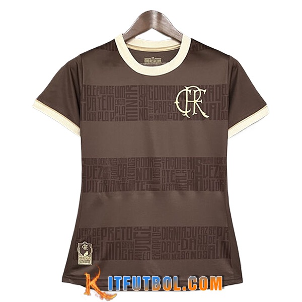Camisetas De Futbol Flamengo Mujer Special Edition Marrón 2024/2025