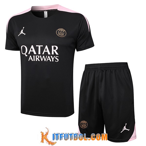 Camiseta Entrenamiento PSG Negro/Rosa 2024/2025