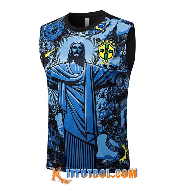 Chalecos De Futbol Brasil Azul/Negro 2024/2025