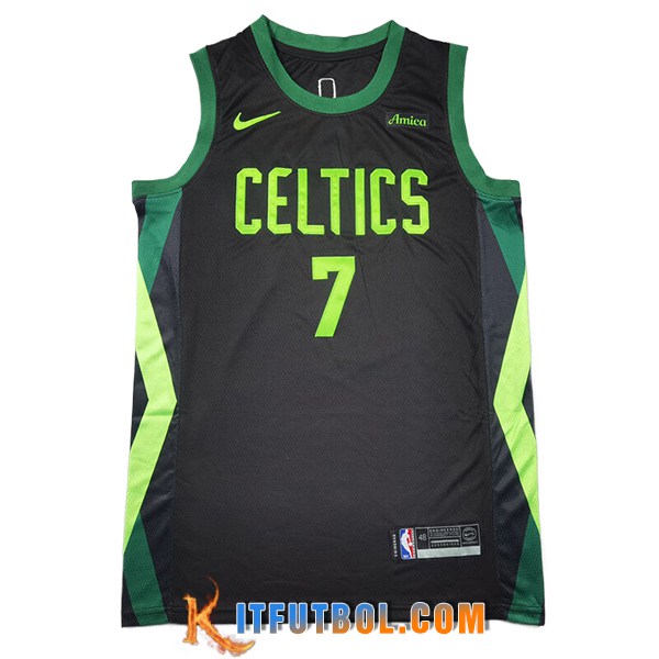 Camisetas NBA Boston Celtics (BROWN #7) 2024/25 Negro/Verde