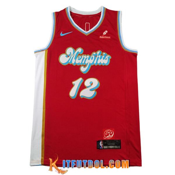 Camisetas NBA Memphis Grizzlies (MORANT #12) 2024/25 Rojo/Azul